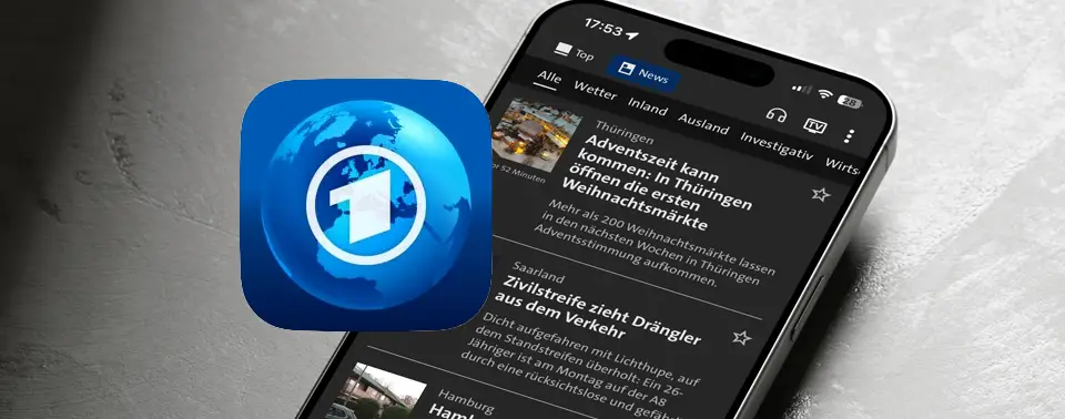 tagesschau-App auf einem Smartphone