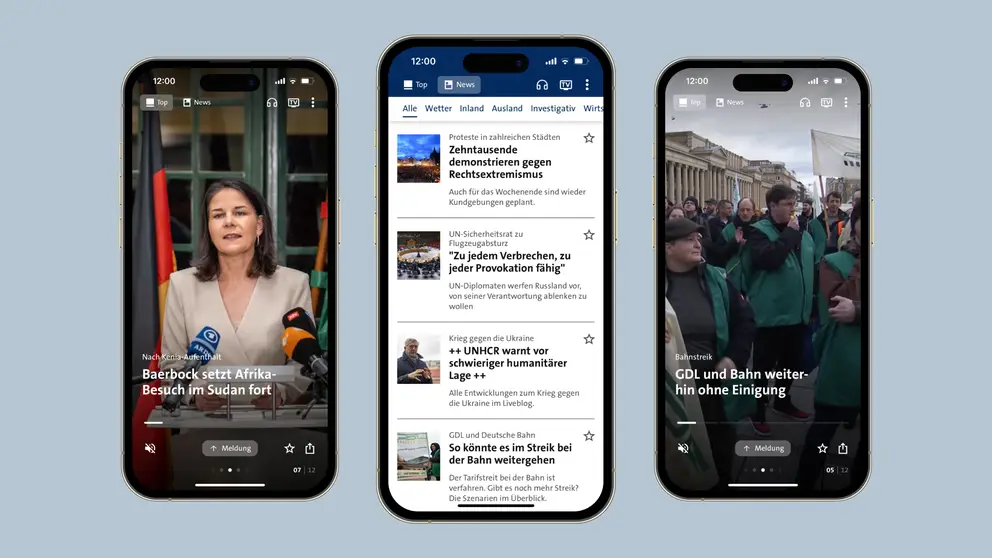 Story-Modus der tagesschau-App