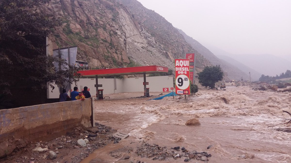 Se desborda el Río Rímac en Huarochirí