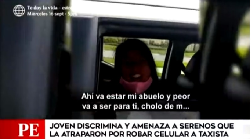 Discrimina a serenos que la detuvieron por robar celular a taxista