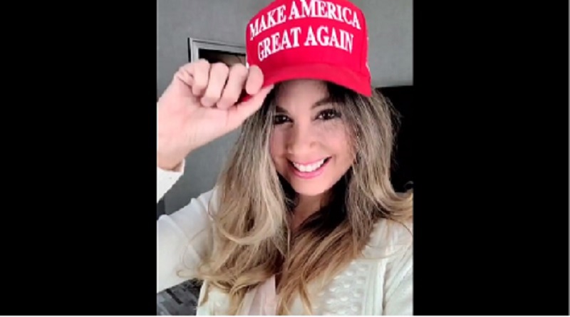Estados Unidos: Jessica Tapia le dio su voto a Donald Trump [FOTO]