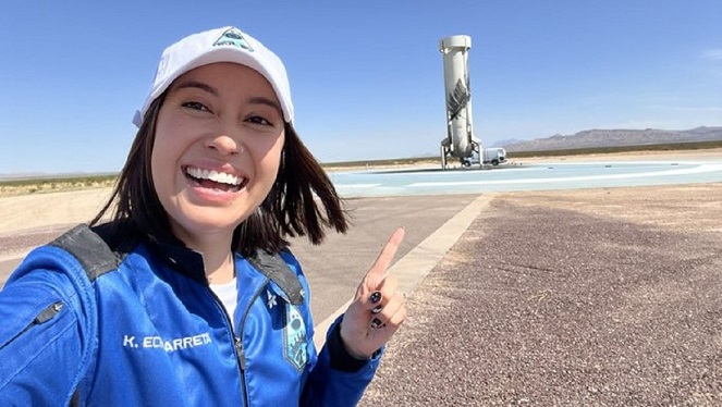 Katya Echazarreta llega al espacio y dedica su logro a Latinoamérica